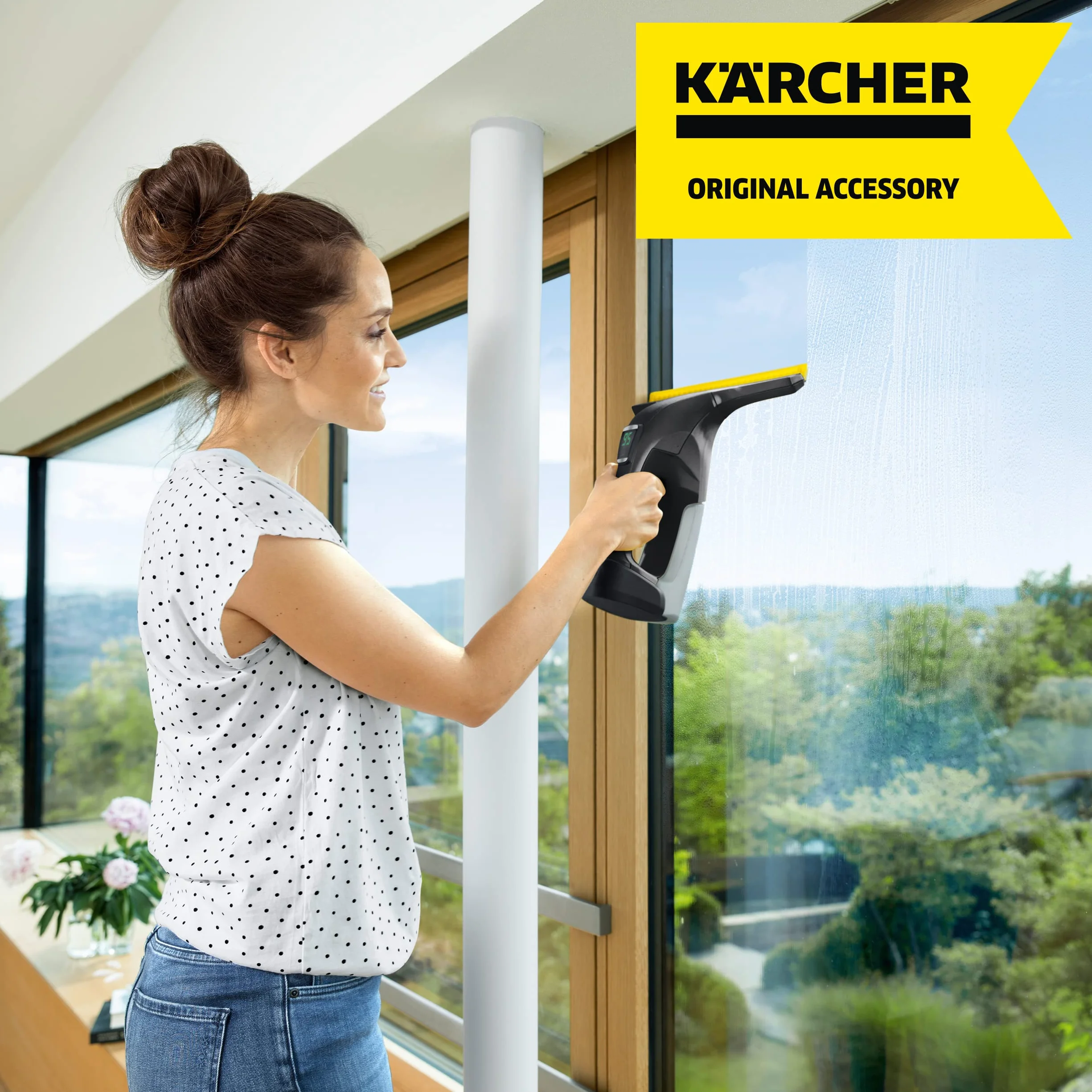 Kärcher Labios de secado para la limpiadora de cristales WV 6, 280 mm, 2 unidades