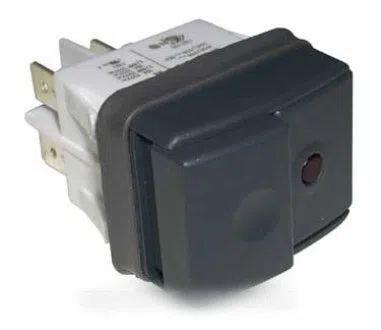 M0002875 - Botón + interrutador de limpieza de vapor, color negro