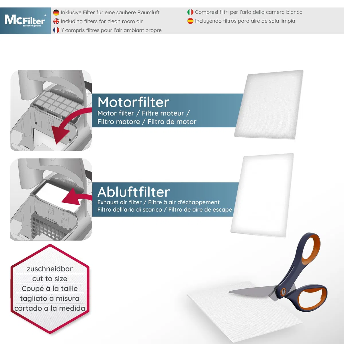 McFilter | 20 bolsas de aspiradora adecuadas para aspiradoras Miele Gn | 3D Efficiency | S2 S4 S5 S6 S8 Complete C2/C3 Classic C1 | como miele 9917730 | Bolsa de polvo con filtros | vellón | 5 capas