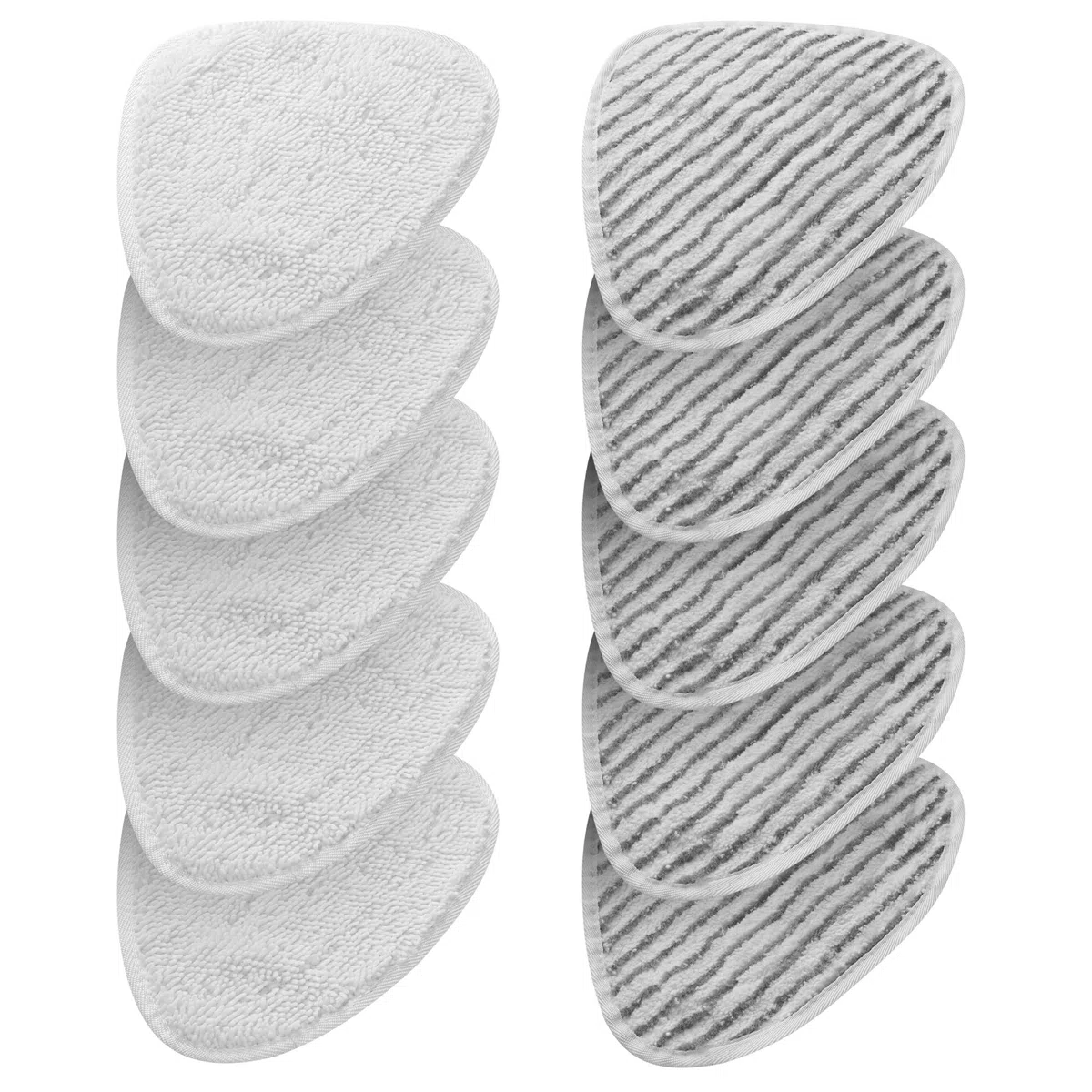 10 Piezas para Vileda Steam Recambio Vapor Kit, uego de 10 fundas de repuesto para mopa a vapor Vileda Steam y Vileda Steam Plus(5 almohadillas originales + 5 almohadillas de lijado)